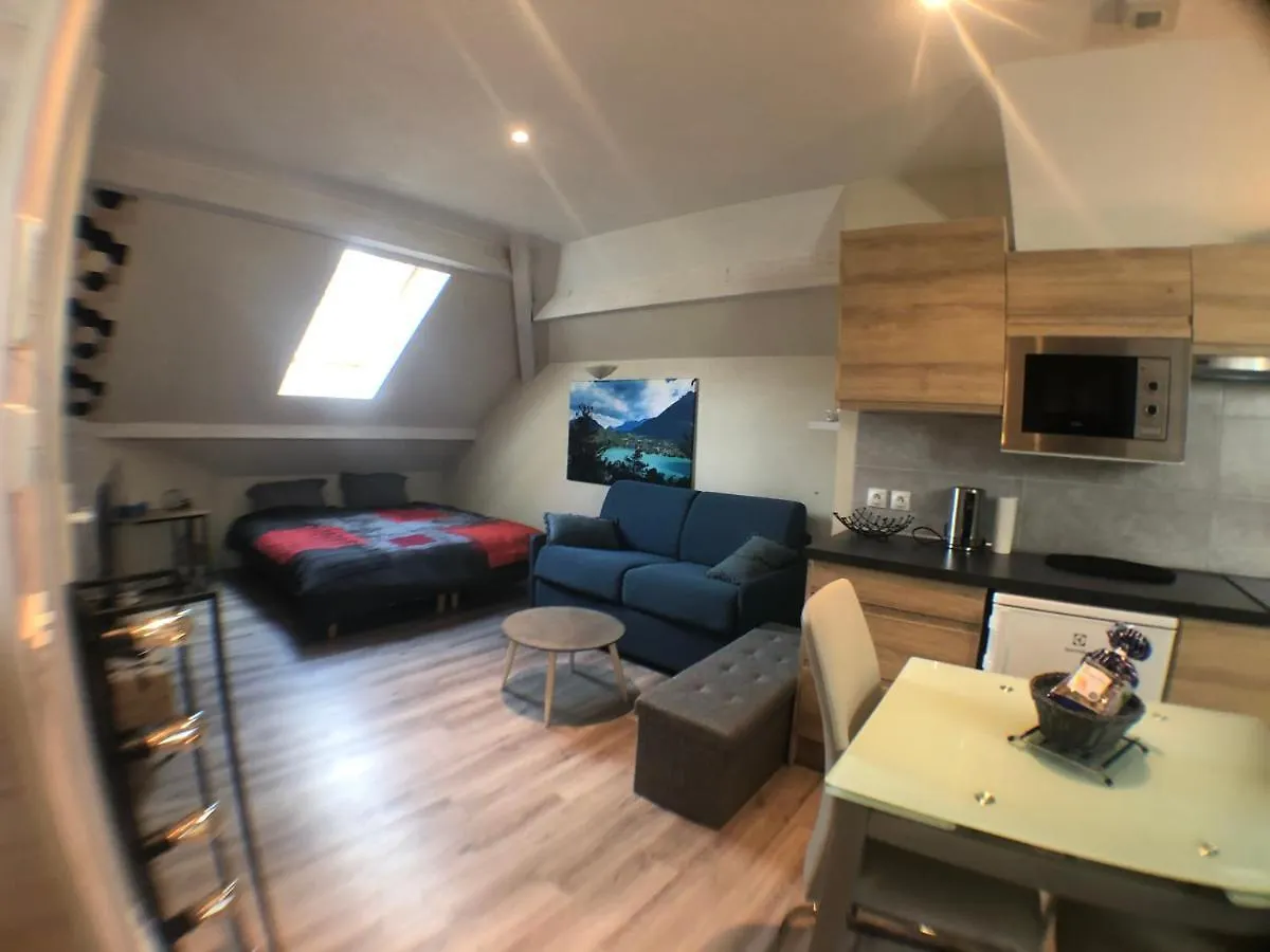 Apartment Au Bord Du Lac D'Annecy, Logement Type Loft, Dans Residence Avec Plage Et Ponton Privee Duingt France